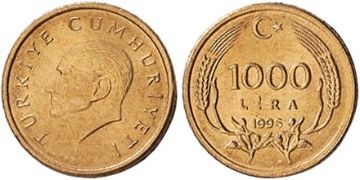 1000 Lira 1995-1997