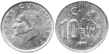 10000 Lira 1997-1999