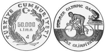50000 Lira 1990