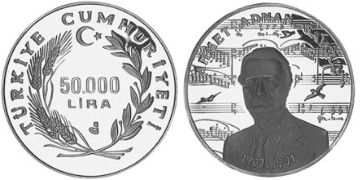 50000 Lira 1991