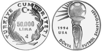 50000 Lira 1993