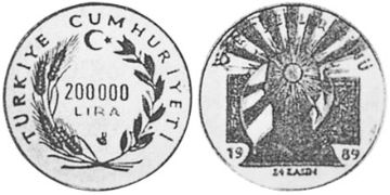 200000 Lira 1989
