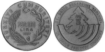 750000 Lira 1997