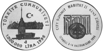 1000000 Lira 1996