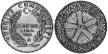 2500000 Lira 1998