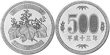 500 Yen 2000-2013