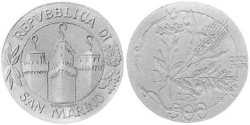 500 Lire 2001