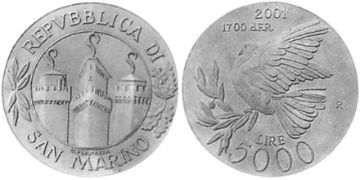 5000 Lire 2001