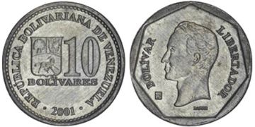 10 Bolívarů 2000-2002