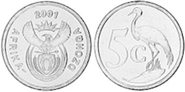 5 Cents 2000-2001