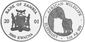 5000 Kwacha 2001