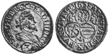 3 Krejcary 1637-1657