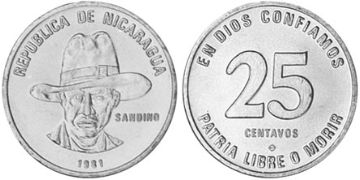25 Centavos 1981-1985