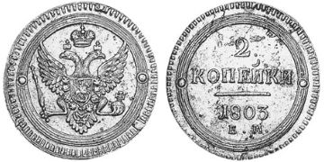 2 Kopeks 1802-1804