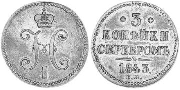 3 Kopeks 1840-1844