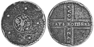 5 Kopeks 1723-1724