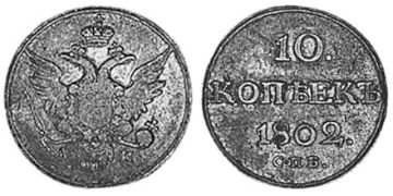 10 Kopeks 1802-1805