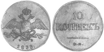 10 Kopeks 1831-1839