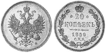 20 Kopeks 1859-1860