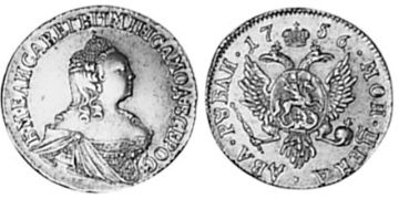 Rouble 1756-1758