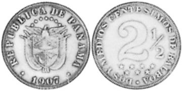 2-1/2 Centesimos 1907