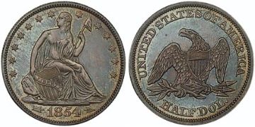 Half Dollar 1854-1855