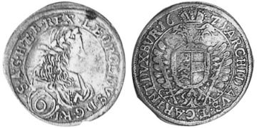 6 Krejcarů 1669-1675