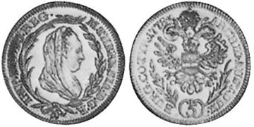 5 Krejcarů 1772-1779