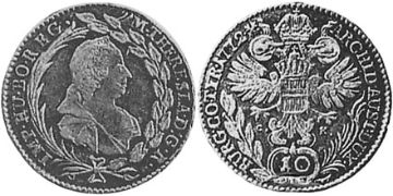 10 Krejcarů 1768-1780