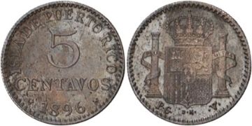 5 Centavos 1896