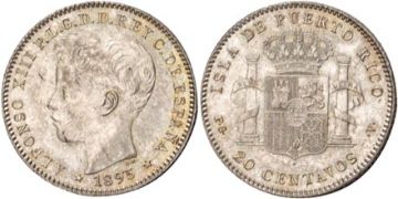 20 Centavos 1895