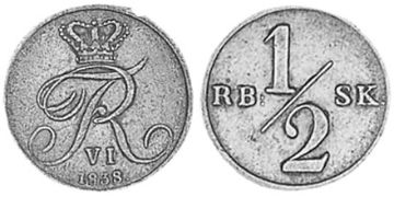 1/2 Rigsbankskilling 1838