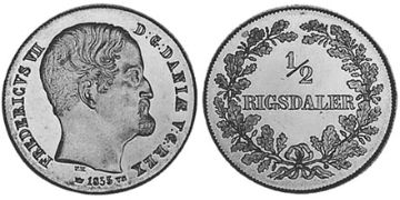 1/2 Rigsdaler 1854-1855