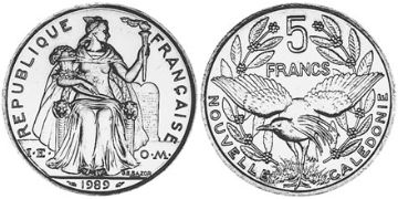 5 Francs 1983-2011