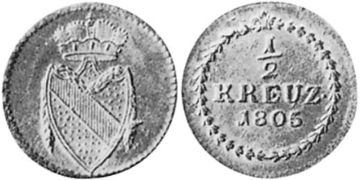 1/2 Krejcaru 1803-1805