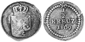 1/2 Krejcaru 1809-1812