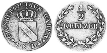 1/2 Krejcaru 1821-1826