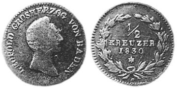 1/2 Krejcaru 1830-1835