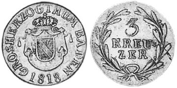 3 Krejcary 1817-1820