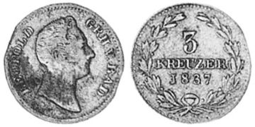 3 Krejcary 1832-1837