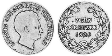 10 Krejcarů 1829-1830