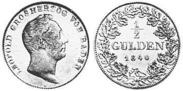 1/2 Gulden 1838-1846