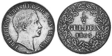 1/2 Gulden 1860-1865