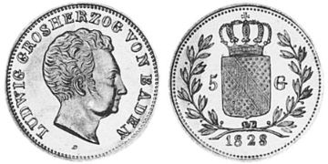 5 Gulden 1827-1828