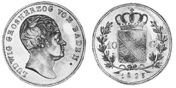 10 Gulden 1821-1825