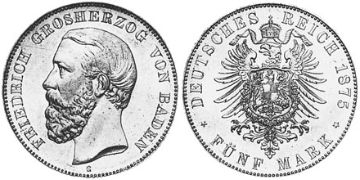 5 Mark 1875-1888