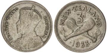 3 Pence 1933-1936