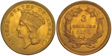 3 Dolary 1854-1889