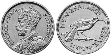6 Pence 1933-1936