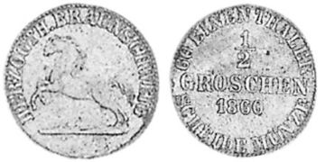 1/2 Groše 1858-1860